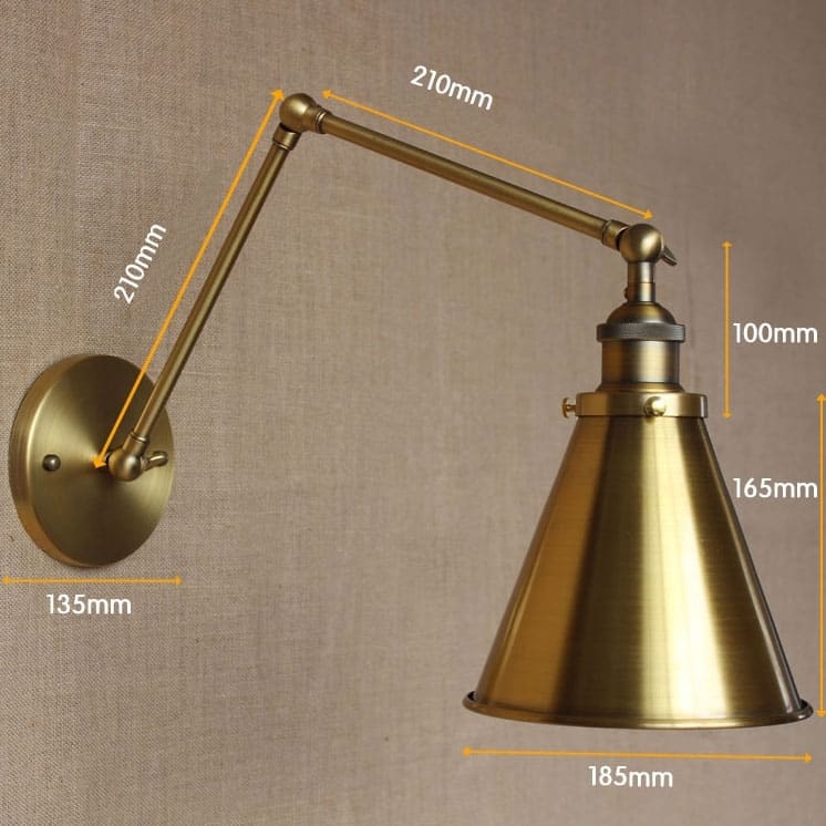 Bronberg Vintage Twin-arm Wall Lamp