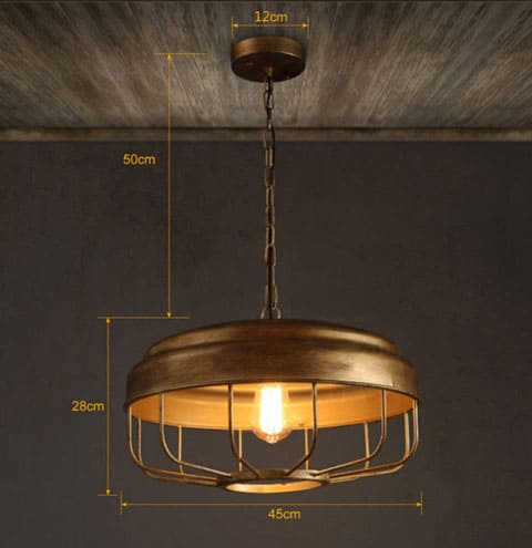Cagerbon Birdcage Hanging Lamp