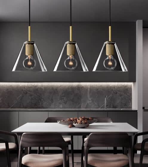 Celarno Metal Accent Glass Globe Pendant Lamp
