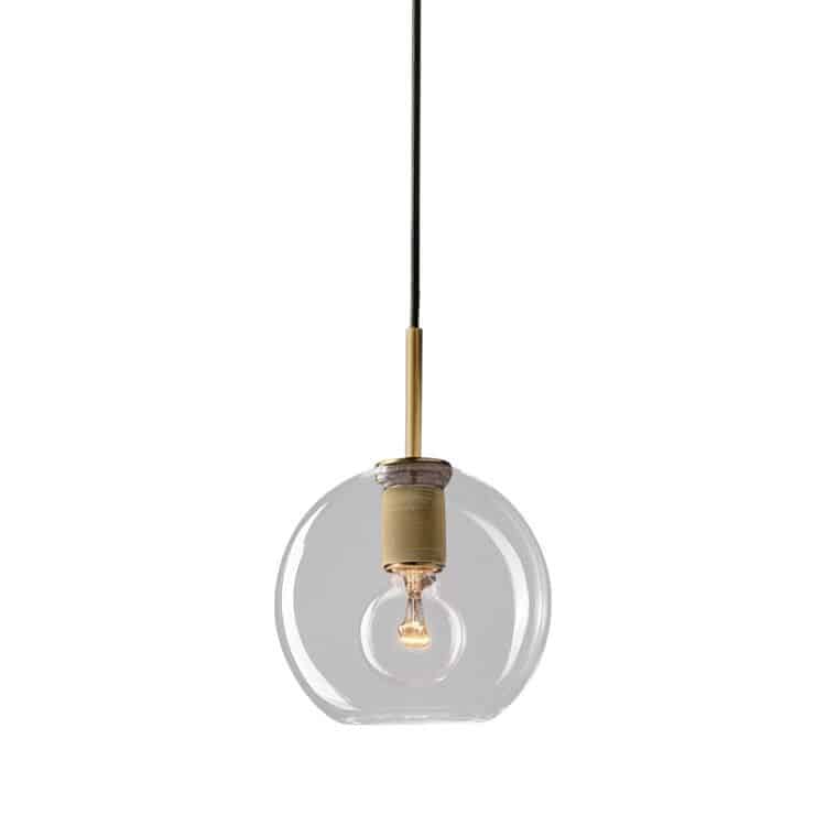 Celarno Metal Accent Glass Globe Pendant Lamp