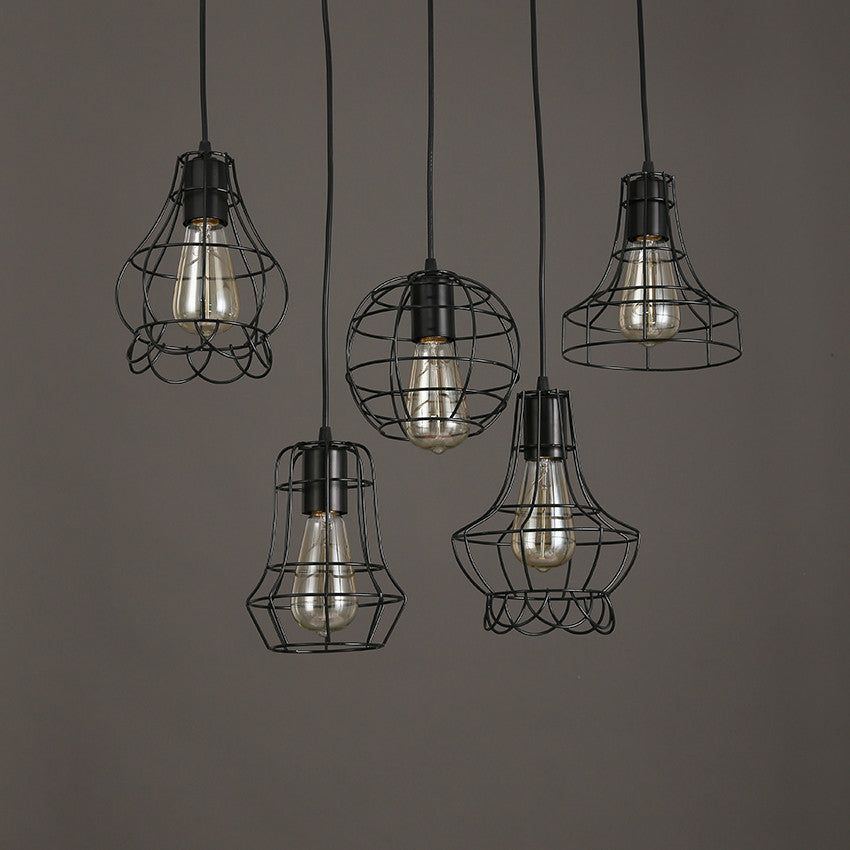 Black Cage Pendant Lights - Catalogue.com.sg