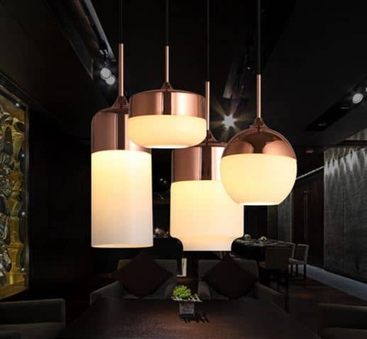 ELIS Copper Top Hanging Lamp