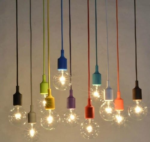 Kaka Colourful Single Bead Bulb Holder