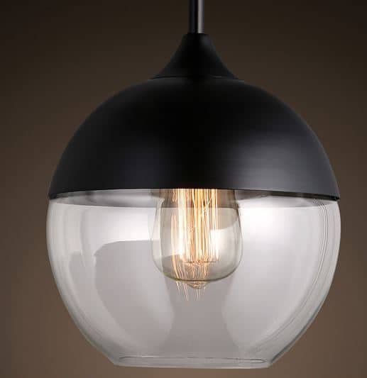 Embla Contemparary Glass jar Hanging Lamp