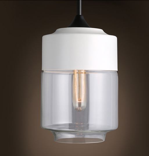 Embla Contemparary Glass jar Hanging Lamp