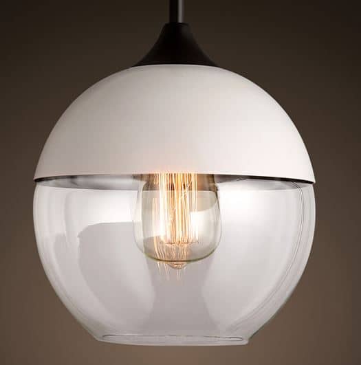 Embla Contemparary Glass jar Hanging Lamp