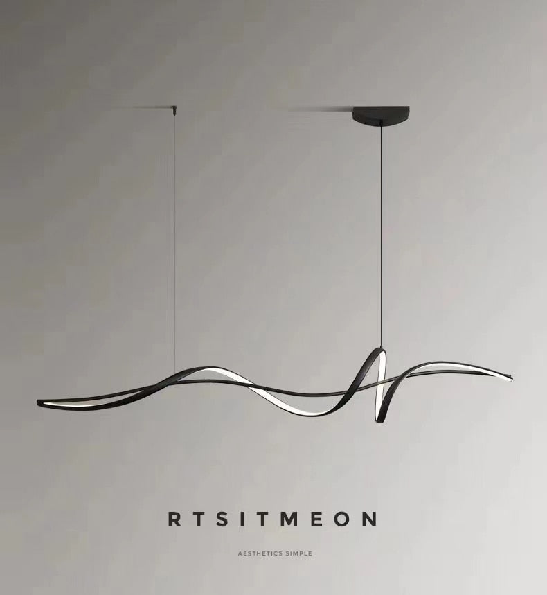 Creative LED restaurant pendant lamp Simple modern designer Minimal bar table lamp Personality Italian dining room lamp