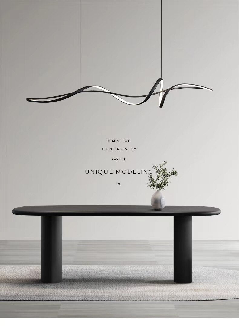Creative LED restaurant pendant lamp Simple modern designer Minimal bar table lamp Personality Italian dining room lamp