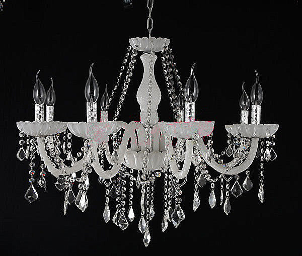 White Penny Crystal Chandelier - Catalogue.com.sg