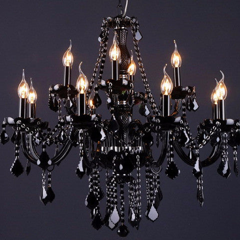 Chloe Black Crystal Chandelier - Catalogue.com.sg