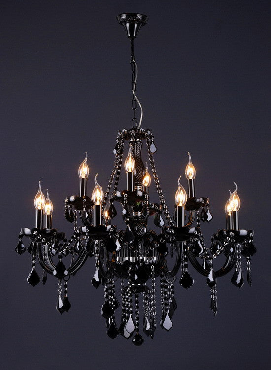 Chloe Black Crystal Chandelier - Catalogue.com.sg