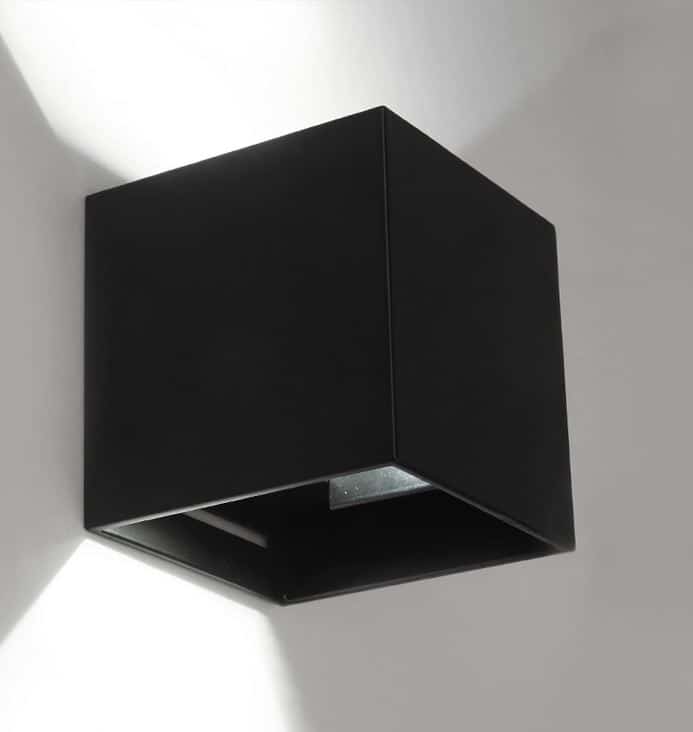 Cubanoe Square Cube Outdoor Wall Lamp