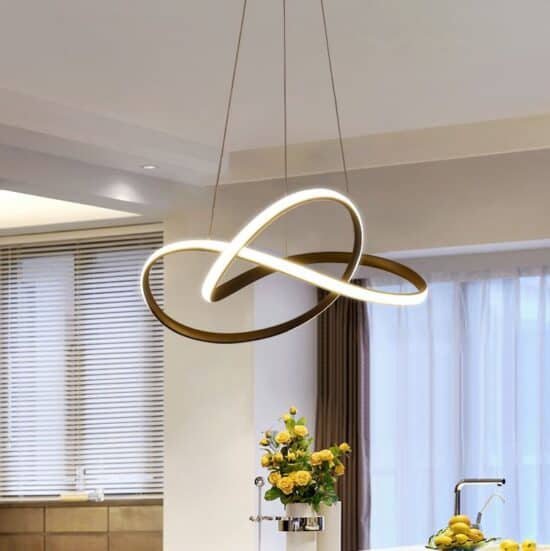 ÓLAFUR Circular Curved Lines Pendant Light