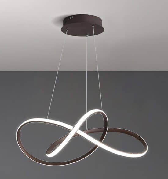 ÓLAFUR Circular Curved Lines Pendant Light