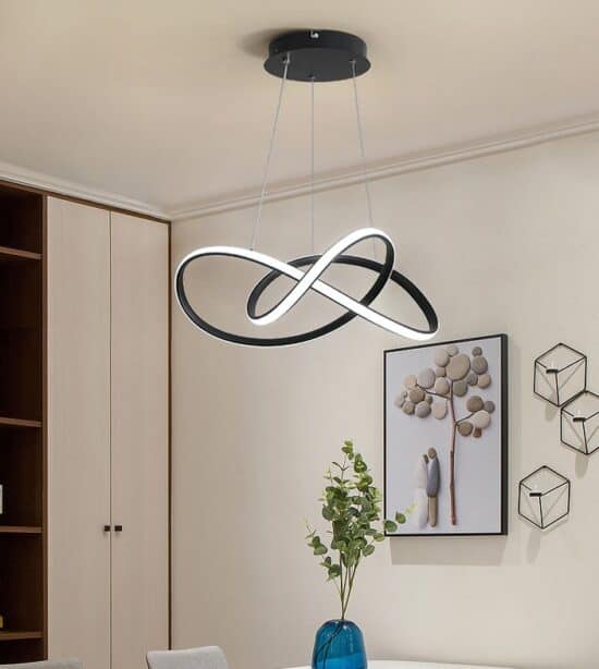 ÓLAFUR Circular Curved Lines Pendant Light