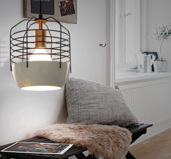 DELUCA Modern Caged Hanging Lamp (Pre-order) - Catalogue.com.sg