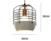 DELUCA Modern Caged Hanging Lamp (Pre-order) - Catalogue.com.sg