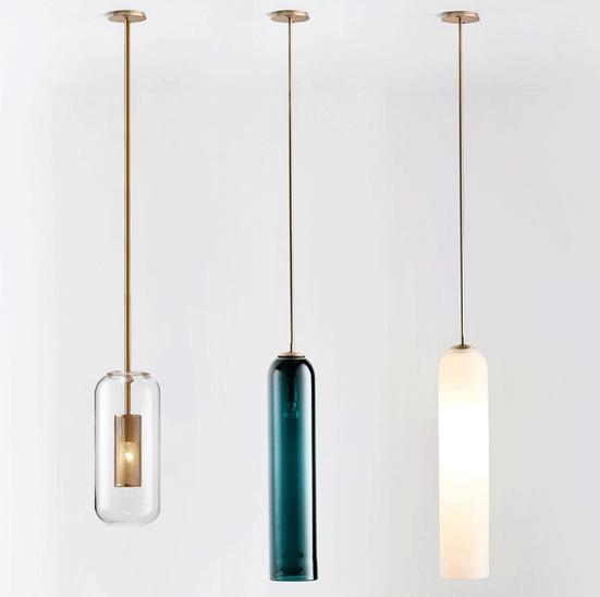 Dagny Modern Tubular Shaped Pendant Light