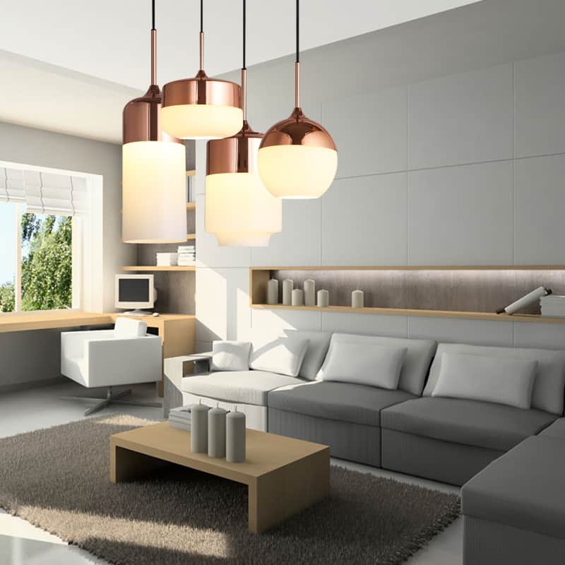 ELIS Copper Top Hanging Lamp