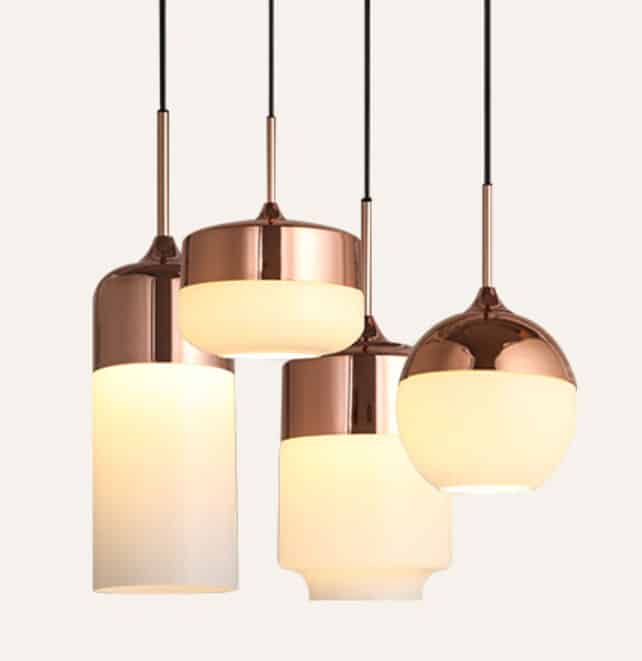 ELIS Copper Top Hanging Lamp