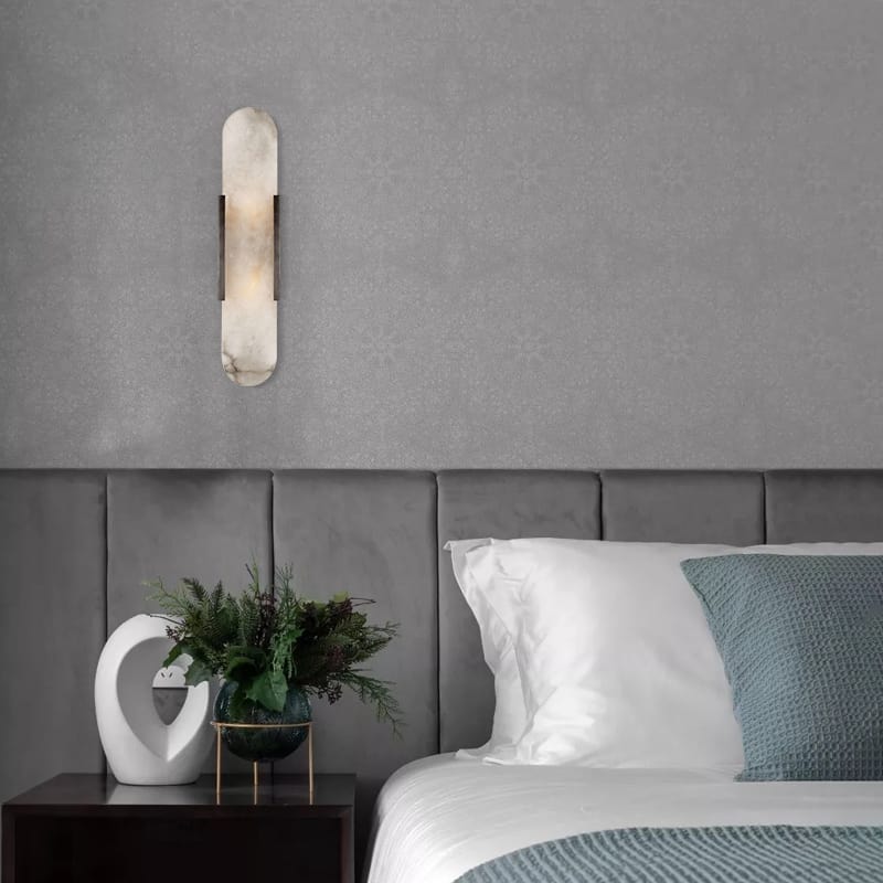 Ekorna Marble Sleek Slab Wall Lamp