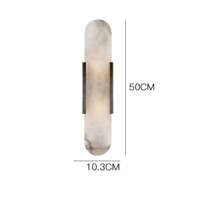 Ekorna Marble Sleek Slab Wall Lamp