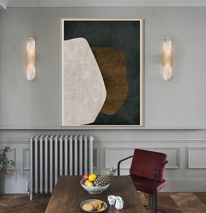 Ekorna Marble Sleek Slab Wall Lamp