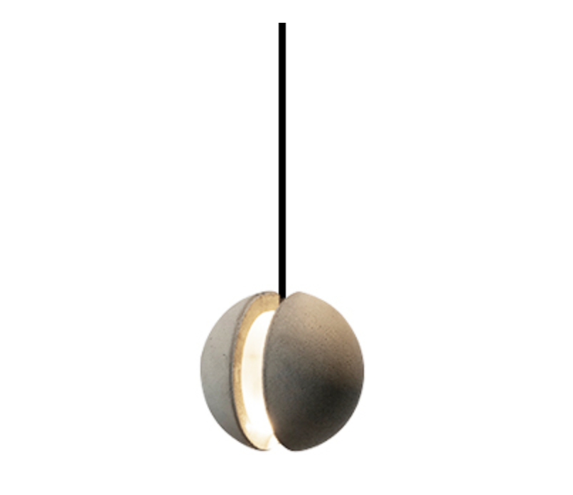 Eluf Concrete Sphere Minimalist Pendant Light