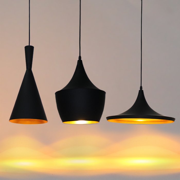 Erlend Matte Black And Gold Modern Pendant Light