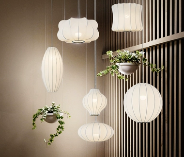 Eskil Oriental Art Decor Cacoon Pendant Light
