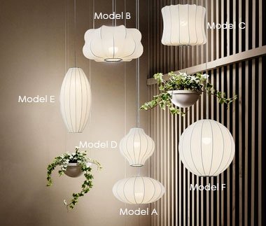 Eskil Oriental Art Decor Cacoon Pendant Light