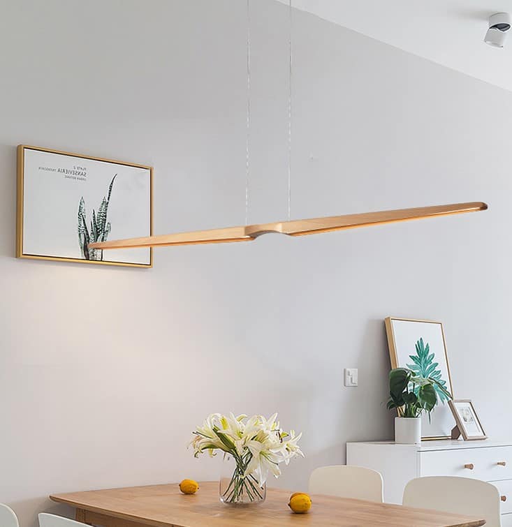 Faylinn Sky High Wooden Wings Pendant Lamp