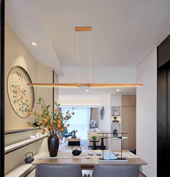 Faylinn Sky High Wooden Wings Pendant Lamp
