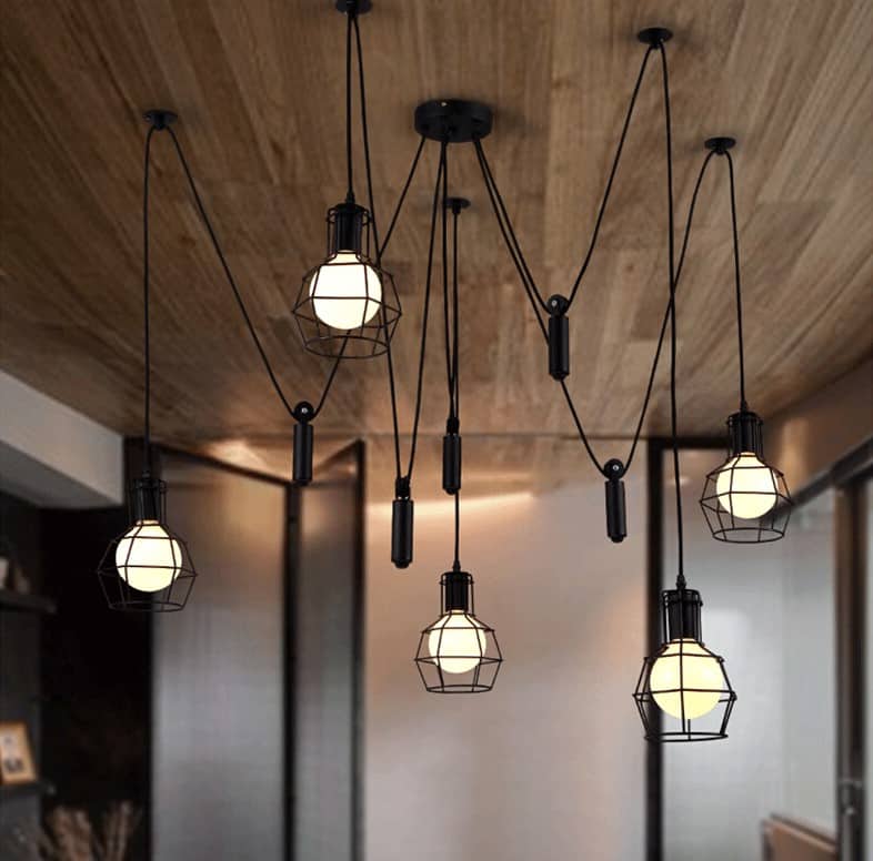 Filippa Pulley Cage Industrial Pendant Lamp