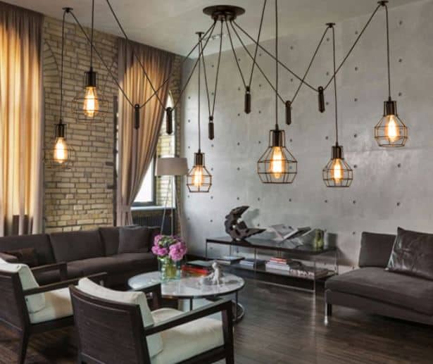 Filippa Pulley Cage Industrial Pendant Lamp
