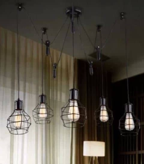 Filippa Pulley Cage Industrial Pendant Lamp