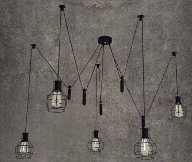 Filippa Pulley Cage Industrial Pendant Lamp