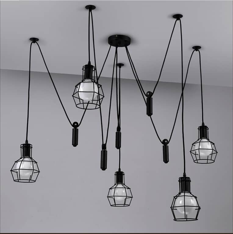 Filippa Pulley Cage Industrial Pendant Lamp