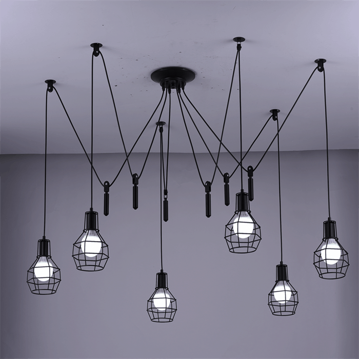Filippa Pulley Cage Industrial Pendant Lamp