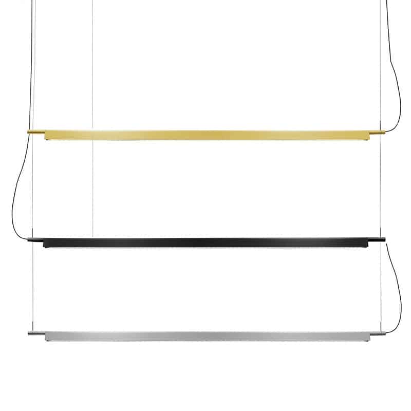 Flunniculo Elegant Metallic Slim Linear Pendant Lamp