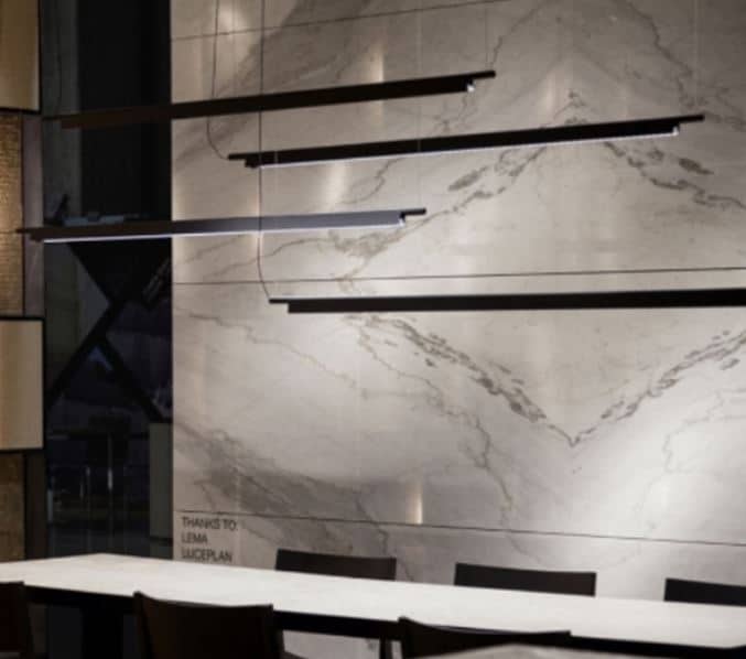 Flunniculo Elegant Metallic Slim Linear Pendant Lamp
