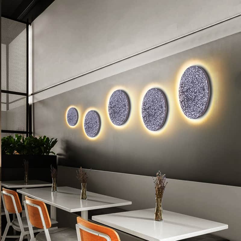 Forrinsta Round Eclipse Terrazzo Wall Lamp