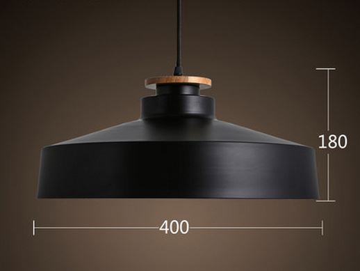 AGNETA Wood Cap Base Hanging Lamp