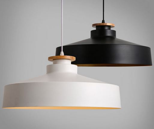 AGNETA Wood Cap Base Hanging Lamp
