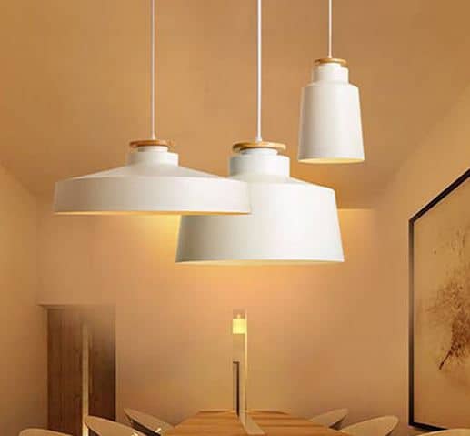 AGNETA Wood Cap Base Hanging Lamp