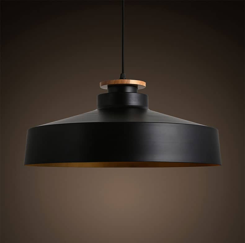 AGNETA Wood Cap Base Hanging Lamp
