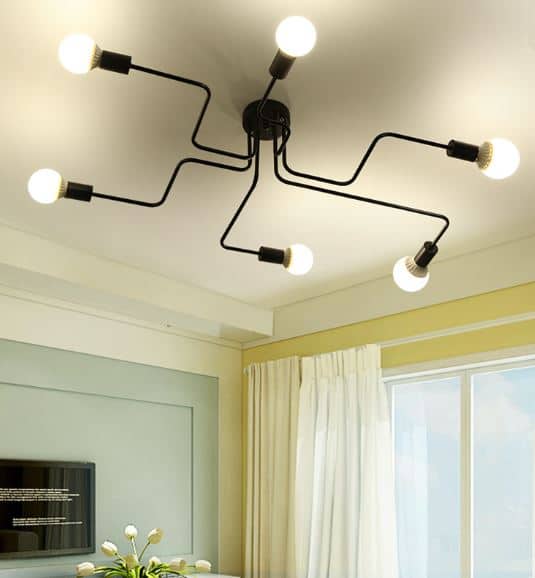 Frode Twisted Lines Ceiling Lamp
