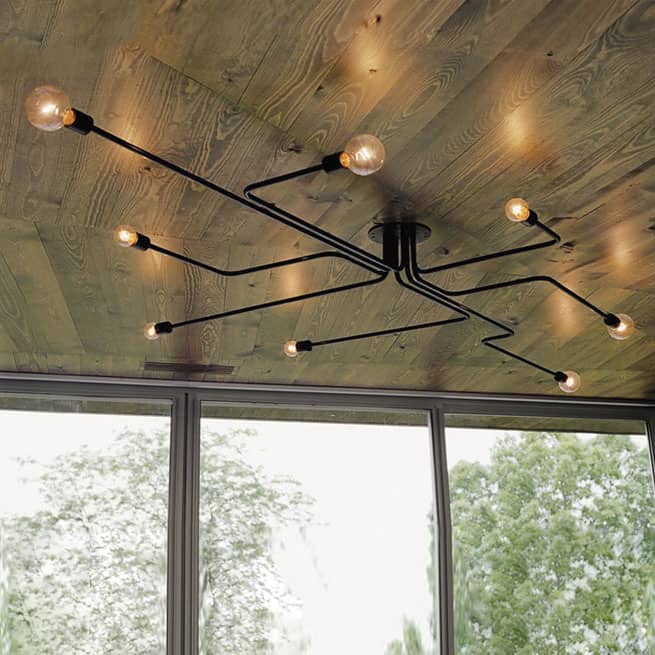 Frode Twisted Lines Ceiling Lamp