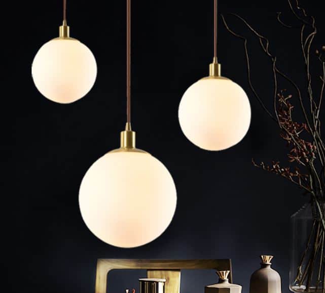 Gasuka Copper Round Globe Pendant Lamp