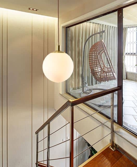 Gasuka Copper Round Globe Pendant Lamp